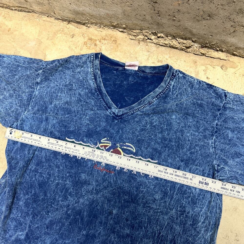 Vintage L.A.‎ Look Laguna Beach Mens T-Shirt Sz XL Dark Blue Cotton Casual Wear - Picture 4 of 7